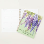 Paarse waterverf bloemenwisteria lila botanisch planner (Display)