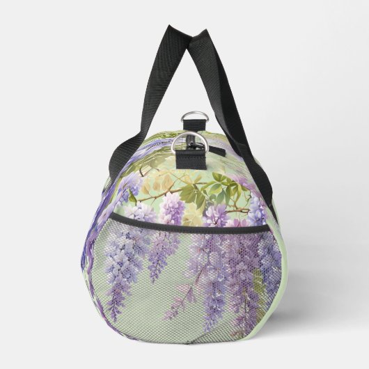 Paarse waterverf bloemenwisteria lila botanisch plunjezak (Rechts)