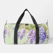 Paarse waterverf bloemenwisteria lila botanisch plunjezak (Achterkant)