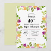 Paarse Waterverf Blooms Verlichtingsdag (Voorkant / Achterkant)