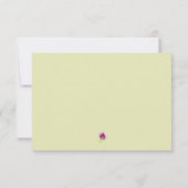 Paarse Waterverf Blooms Weddenschap RSVP Kaartje (Achterkant)