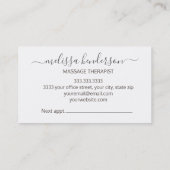 Paarse Waterverf Butterfly Visitekaartje (Achterkant)