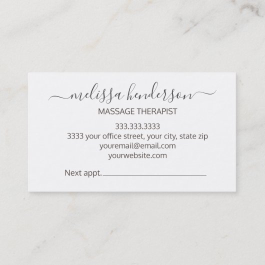 Paarse Waterverf Butterfly Visitekaartje (Achterkant)