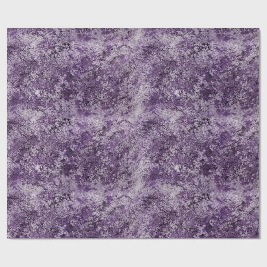 Paarse Waterverf Cadeaupapier (Vlak)