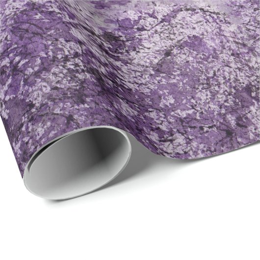 Paarse Waterverf Cadeaupapier (Rol Hoek)