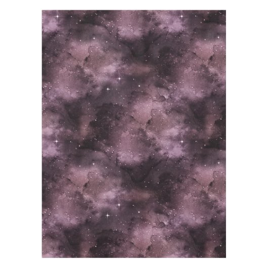 Paarse Waterverf Celestial Sky Tafelkleed (Voorkant)