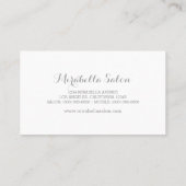 Paarse Waterverf Chrysanthema Visitekaartje (Achterkant)