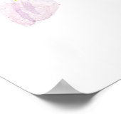 paarse waterverf clematis poster (Hoek)