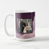 Paarse Waterverf Clouds Twee Foto Koffiemok (Links)