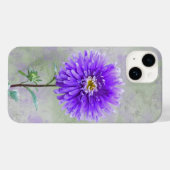 Paarse Waterverf Dahlia Case-Mate iPhone Case (Achterkant (horizontaal))