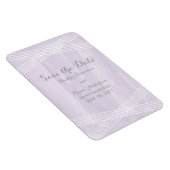 Paarse Waterverf Deco Save the Date Magneet (Rechterzijde)