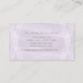Paarse Waterverf Deco Visitekaartje (Achterkant)