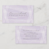 Paarse Waterverf Deco Visitekaartje (Voorkant / Achterkant)