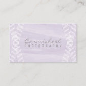 Paarse Waterverf Deco Visitekaartje (Voorkant)