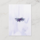 Paarse Waterverf dennenbos bruiloft dank u Plaatskaartje (Achterkant)