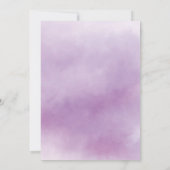 Paarse Waterverf doopsel doop Kaart (Achterkant)