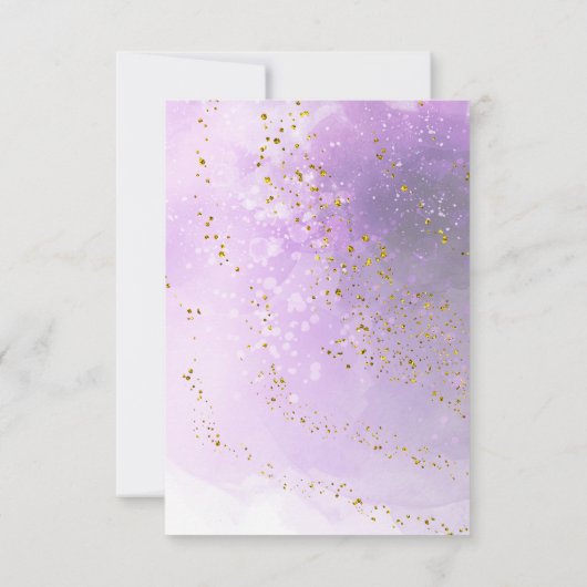 paarse waterverf Eerste Communie Kaart (Achterkant)