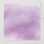 Paarse Waterverf Eerste Heilige Communie Kaart (Achterkant)