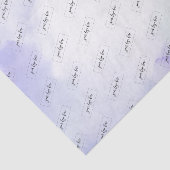 Paarse Waterverf - Eigen Logo Tissuepapier (Detail)