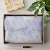 Paarse Waterverf - Eigen Logo Tissuepapier (Geschenk)