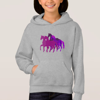 Paarse Waterverf Fantasy Horse Terug Rijden