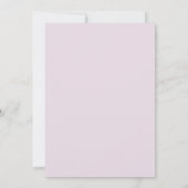 Paarse Waterverf Floral Baby shower Kaart (Achterkant)