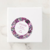  Paarse Waterverf Floral Birthday Hartelijk dank Bedankjes Labels (In situ)