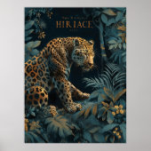 Paarse Waterverf Floral Botanical Poster (Voorkant)