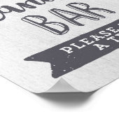 Paarse Waterverf Floral Snoep Bar Wedding Sign Poster (Hoek)