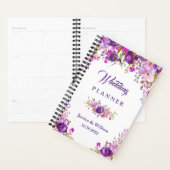 Paarse Waterverf Floral Wedding Planner (Display)