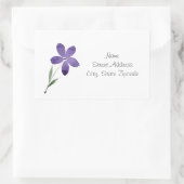 Paarse Waterverf Flowers Labels (Tas)