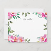 Paarse Waterverf Garden | Gepersonaliseerde schrij Kaart (Voorkant)