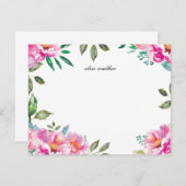 Paarse Waterverf Garden | Gepersonaliseerde schrij Kaart (Voorkant / Achterkant)