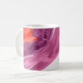 Paarse Waterverf Gepersonaliseerde koffie-Mok Koffiemok (Voorkant links)