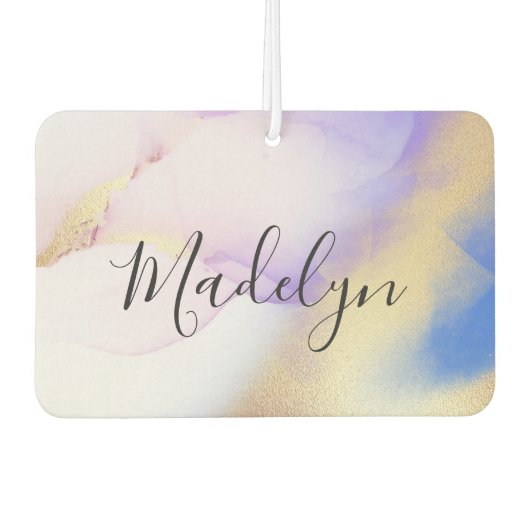 Paarse Waterverf Gold Luxury - Speciaal Luchtverfrisser (Voorkant)