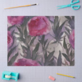Paarse waterverf gotische bloem tissuepapier (Craft)