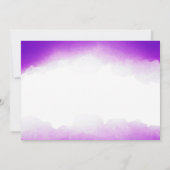 Paarse Waterverf High School Class Reunion Kaart (Achterkant)