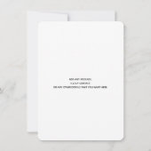 Paarse waterverf huwelijksuitnodiging kaart (Achterkant)