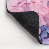 Paarse Waterverf Hydrangea Naam Sjabloon Muismat (Hoek)