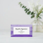 Paarse Waterverf Informatiekaartje (Staand voorkant)