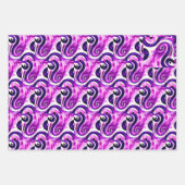 Paarse Waterverf Inpakpapier Vel (Voorkant 3)