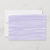 Paarse Waterverf Kat Hart Pet Foto Aankondiging (Achterkant)