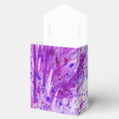 Paarse waterverf kunst bedankt cadeaudoos bedankdoosjes (Geopend)