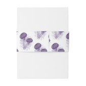 Paarse Waterverf kwal nautische kunst bruiloft Uitnodigingen Wikkel (Achterkant Voorbeeld)