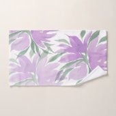 Paarse Waterverf Lavander Elegant Floral Bad Handdoek (Handdoek)