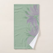 Paarse Waterverf Lavander Elegant Floral Bad Handdoek (Handdoek)
