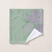 Paarse Waterverf Lavander Elegant Floral Bad Handdoek (Wasdoekje)