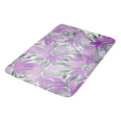 Paarse Waterverf Lavander Elegant Floral Badmat (Gekanteld)