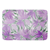 Paarse Waterverf Lavander Elegant Floral Badmat (Voorkant)