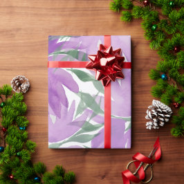 Paarse Waterverf Lavander Elegant Floral Cadeaupapier